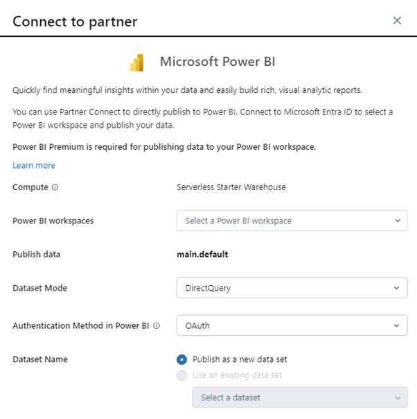 Connect to partner Microsoft Power BI